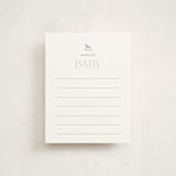 "Gingham Rockinghorse" - Baby Shower Insert Cards in Baby Blue by Olivia Raufman - Front