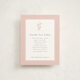 "Delicate Bloom" - Baby Shower Insert Cards in Ballet Slipper by Jessica Williams - Front