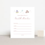 "Baby Blanket" - Baby Shower Insert Cards in Rosy Cheeks by Carolyn MacLaren - Front
