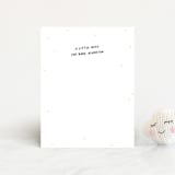 "Little Sibling" - Baby Shower Insert Cards in Cotton Candy by Lea Delaveris - Front