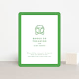 "Stork Crest" - Baby Shower Insert Cards in Lawn by mo kelley - Front