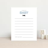 "Boy Mom" - Baby Shower Insert Cards in Sky by Angela Garrick - Front