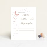 "Stardust" - Baby Shower Insert Cards in Petal by Melanie Kosuge - Front