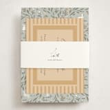 "Meadow Friends" - Baby Shower Insert Cards in Mint by Melissa Johnson - With Bellyband