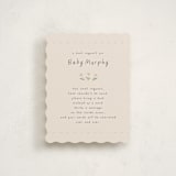 "Woodland Fawn" - Baby Shower Insert Cards in Blush by JeAnna Casper - Front