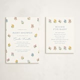 "Sweetie" - Baby Shower Insert Cards in Wildflower by Paper Raven Co. - With Invitation