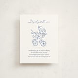 "Baby pram" - Baby Shower Insert Cards in Navy by Huefete - Front