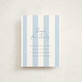 "Sail Boats Baby" - Baby Shower Insert Cards in Periwinkle by Angela Thompson - Front