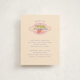 "Fruit Stickers" - Baby Shower Insert Cards in Acai Berry by Natalie Rae - Front