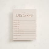 "Waiting for a sibling" - Baby Shower Insert Cards in Sea Fog by Erin Kessler - Front