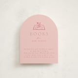 "Wildflower" - Baby Shower Insert Cards in Rose by Leah Bisch - Front