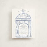 "Birdie" - Baby Shower Insert Cards in Bluebell by Gwen Bedat - Front