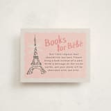 "Paris Postcard" - Baby Shower Insert Cards in Petal by Karidy Walker - Front