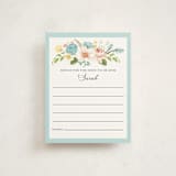 "Butterflies & Botanicals" - Baby Shower Insert Cards in Sky by Susan Moyal - Front