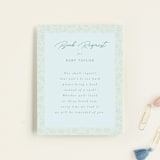 "Disney’s Tinkerbell Magic" - Baby Shower Insert Cards in Sage by frau brandt - Front