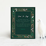 "Illuminated Storybook" - Baby Shower Insert Cards in Evergreen by Alethea and Ruth - Front