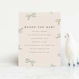 "Wrapped Up" - Baby Shower Insert Cards in Pistachio by Olivia Kanaley Inman - Front