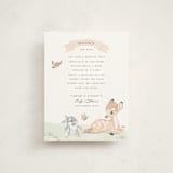 "Disney's Sweet Bambi" - Baby Shower Insert Cards in Sunshine by Teju Reval - Front