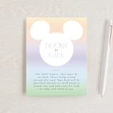 "Disney Ombre Mickey Mouse" - Baby Shower Insert Cards in Rainbow by Beth Schneider - Front