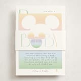 "Disney Ombre Mickey Mouse" - Baby Shower Insert Cards in Rainbow by Beth Schneider - With Bellyband