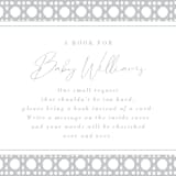 "Boho Frame" - Baby Shower Insert Cards in Dove by Tamara Hilje - Close up