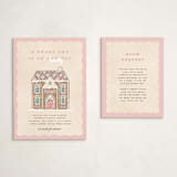 "Holiday Greetings" - Baby Shower Insert Cards in Cotton Candy by Pixel and Hank - With Invitation