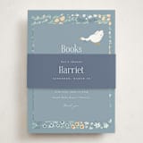"Little Goose" - Baby Shower Insert Cards in Bluebell by Hudson meet Rose - With Bellyband