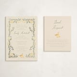 "Cottage Life" - Baby Shower Insert Cards in Vanilla by frau brandt - With Invitation