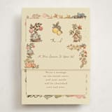 "Autumn Harvest" - Baby Shower Insert Cards in Ivory by Becky Nimoy - With Bellyband