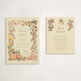 "Autumn Harvest" - Baby Shower Insert Cards in Ivory by Becky Nimoy - With Invitation
