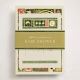 "fairytale ornament" - Baby Shower Insert Cards in Creme by Anastasia Makarova - With Bellyband