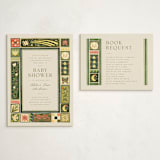 "fairytale ornament" - Baby Shower Insert Cards in Creme by Anastasia Makarova - With Invitation