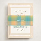 "Honk for Baby!" - Baby Shower Insert Cards in Lemonade by Julie Murray - With Bellyband
