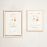 "Honk for Baby!" - Baby Shower Insert Cards in Lemonade by Julie Murray - With Invitation