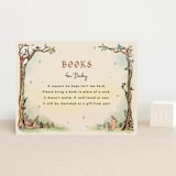 "Medieval Letters Fairytale" - Baby Shower Insert Cards in Peach by Becky Nimoy - Front