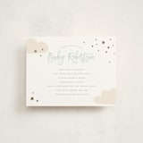 "baby balloon ride" - Baby Shower Insert Cards in Seafoam by peetie design - Front