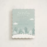 "Calm Winter" - Baby Shower Insert Cards in Frost by Adelyn T. - Front