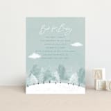 "Calm Winter" - Baby Shower Insert Cards in Frost by Adelyn T. - Front