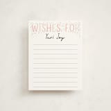 "100 days" - Baby Shower Insert Cards in Blush by Alethea and Ruth - Front