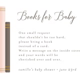 "Storybook Stack" - Baby Shower Insert Cards in Peony by Lehan Veenker - Close up