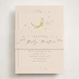 "Little Wild One" - Baby Shower Insert Cards in Sand by Hannah Williams - With Bellyband