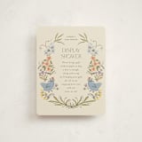 "Whimsical Frame" - Baby Shower Insert Cards in Creamery by Vera Lim - Front