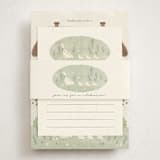 "Cottage Baby" - Baby Shower Insert Cards in Cream by Kiersten Garner - With Bellyband