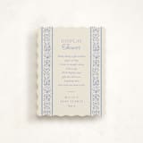 "Bloomy Baby" - Baby Shower Insert Cards in Cobalt by Ana Sharpe - Front