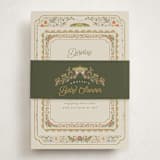 "Vintage Butterfly" - Baby Shower Insert Cards in Moss by Joanna Griffin - With Bellyband