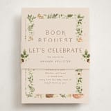 "Forest Baby Shower" - Baby Shower Insert Cards in Sand by frau brandt - With Bellyband