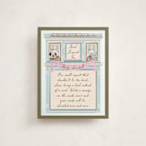 "House of Love" - Baby Shower Insert Cards in Sky by Ana de Sousa - Front