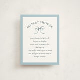 "Pram" - Baby Shower Insert Cards in Sky by Sarah Knight - Front