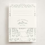 "The Adventure Begins" - Baby Shower Insert Cards in Sage by Kiersten Garner - With Bellyband