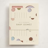 "block letters" - Baby Shower Insert Cards in Muted by Ellen Schlegelmilch - With Bellyband